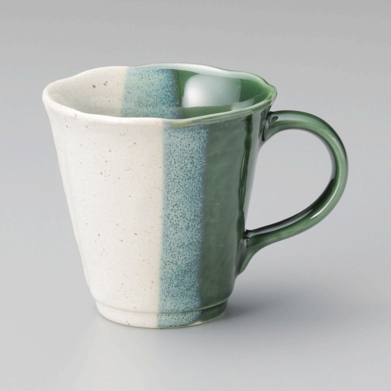 金正陶器 織部カヤ目マグ 1個(ご注文単位1個)【直送品】