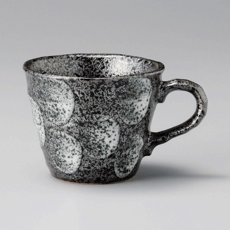 金正陶器 黒吹小雪マグ 1個(ご注文単位1個)【直送品】