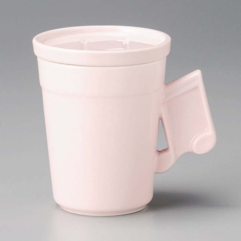 金正陶器 ドレミファマグ16分音符ピンク 1個(ご注文単位1個)【直送品】