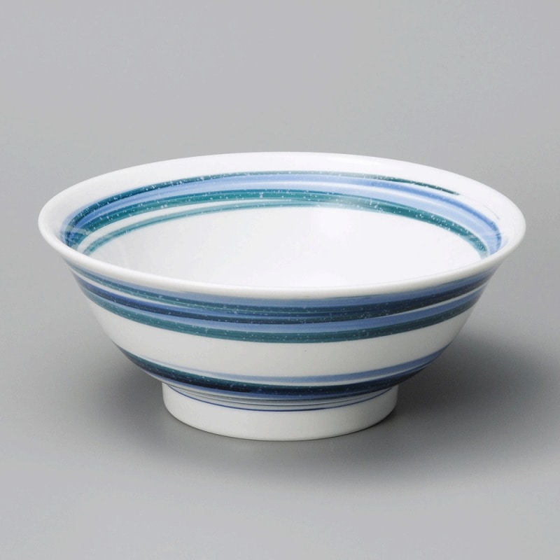 金正陶器 流水ﾌﾞﾙｰ6.5反高台丼 1個（ご注文単位1個）【直送品】