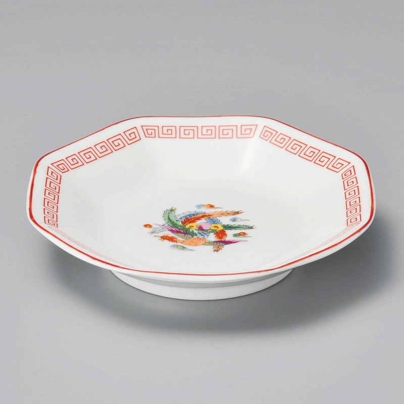 金正陶器 鳳凰八角高台皿 1個(ご注文単位1個)【直送品】