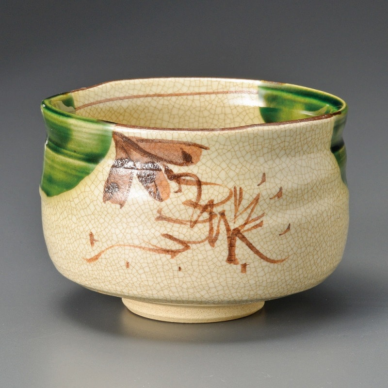 金正陶器 織部茶碗(木)六兵衛作 1個(ご注文単位1個)【直送品】