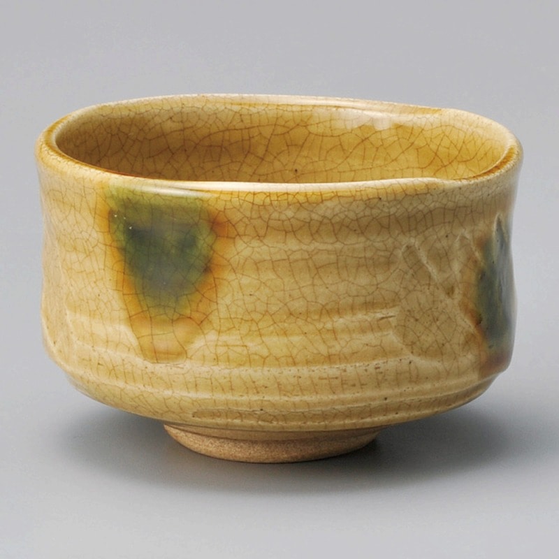 金正陶器 黄瀬戸茶椀(木)景陶作 1個(ご注文単位1個)【直送品】