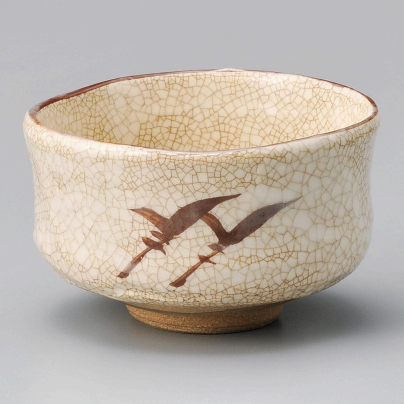 金正陶器 志野茶椀(木)景陶作 1個(ご注文単位1個)【直送品】
