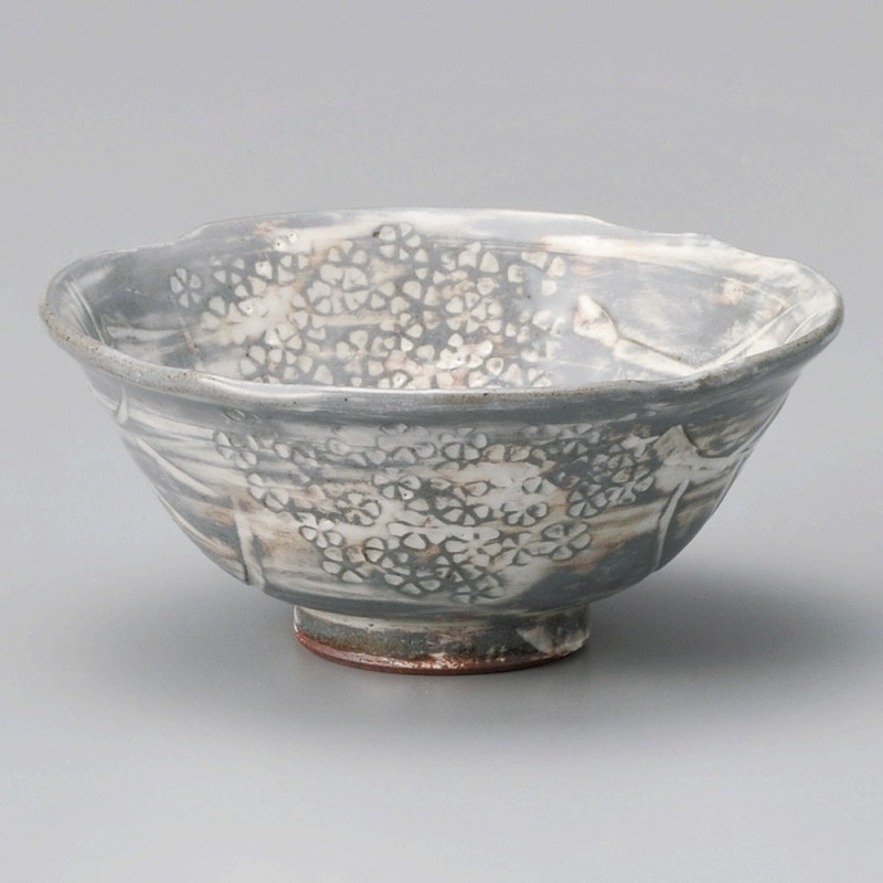 金正陶器 三嶋手紫陽花茶椀(木)菊陶作 1個(ご注文単位1個)【直送品】