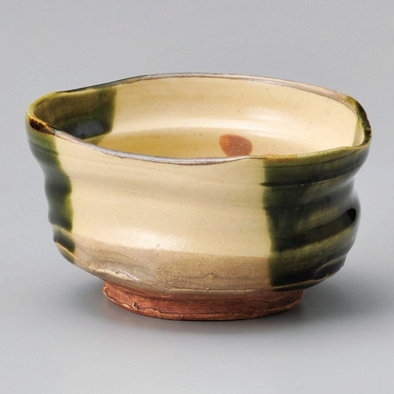 金正陶器 織部内梅抹茶碗(貼箱) 1個(ご注文単位1個)【直送品】