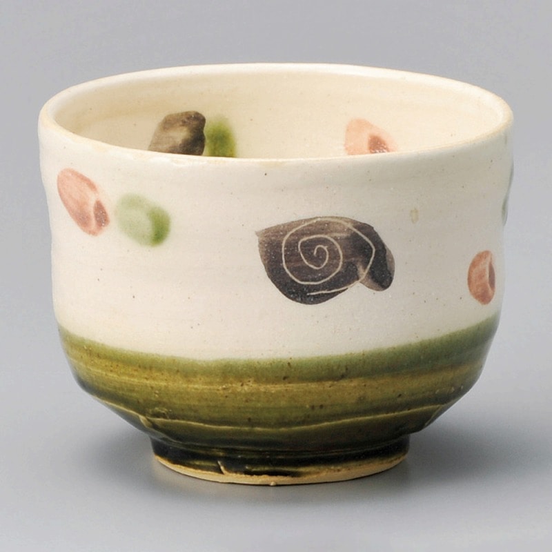 金正陶器 粉引き織部抹茶碗(化) 1個(ご注文単位1個)【直送品】