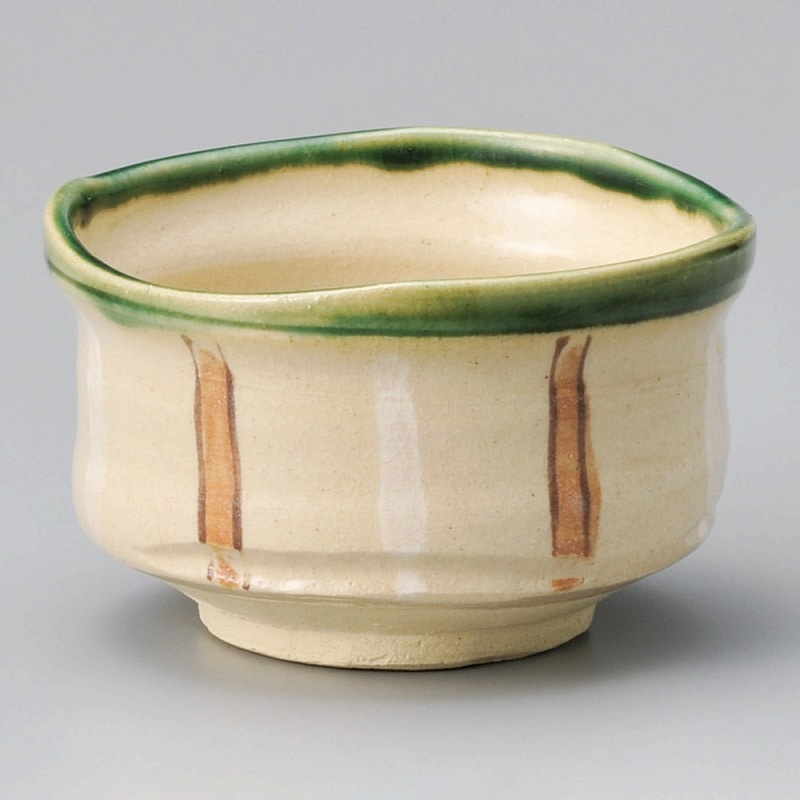 金正陶器 渕織部十草抹茶碗(化) 1個(ご注文単位1個)【直送品】