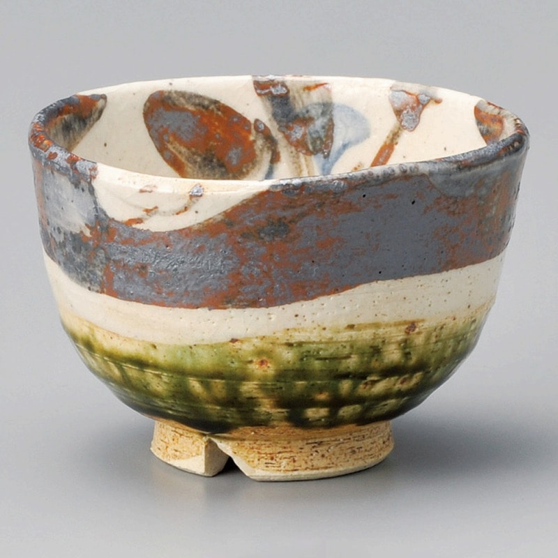 金正陶器 志野織部かぶら抹茶椀(化) 1個(ご注文単位1個)【直送品】