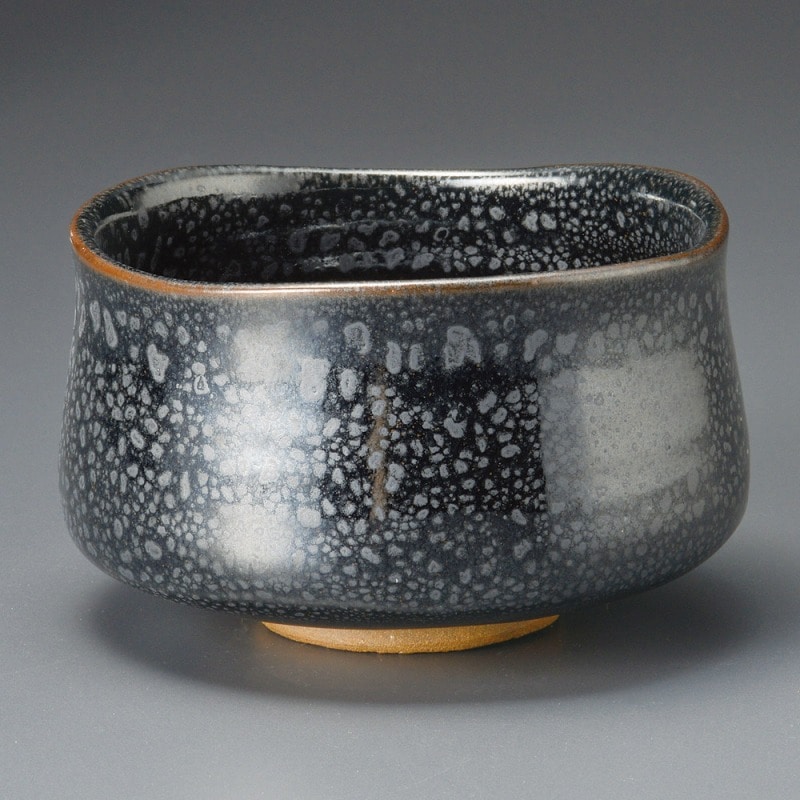 金正陶器 油滴天目筒形抹茶碗 1個(ご注文単位1個)【直送品】