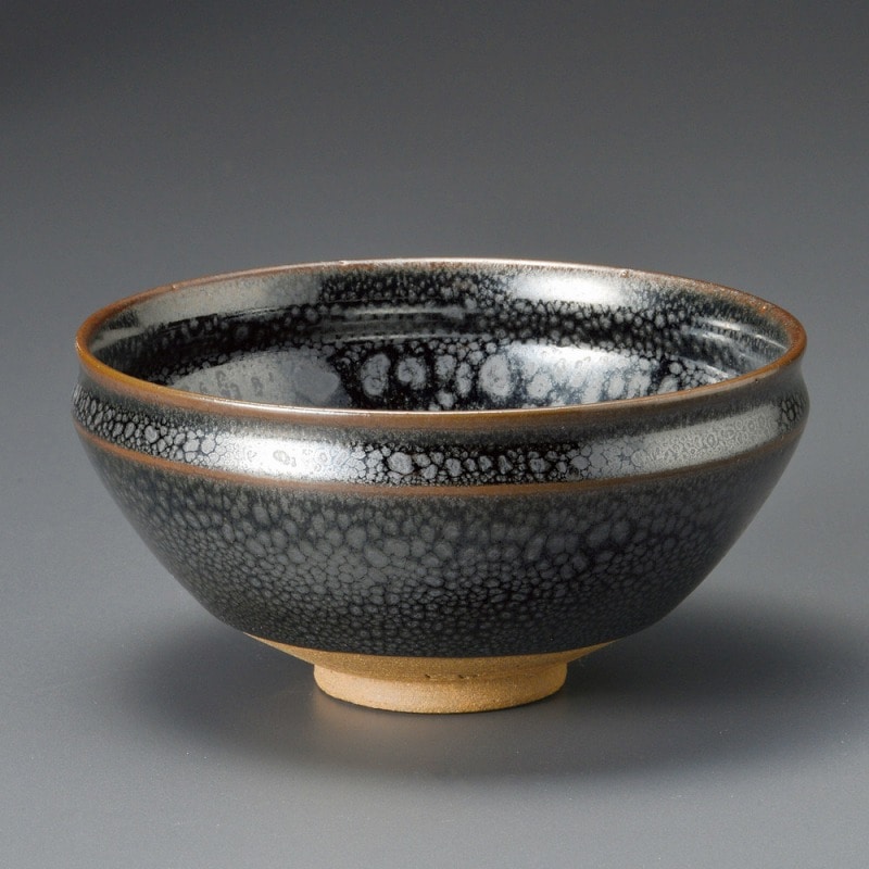 金正陶器 油滴天目京形抹茶碗 1個(ご注文単位1個)【直送品】