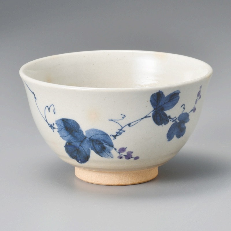 金正陶器 染付ブドウ抹茶碗 1個(ご注文単位1個)【直送品】