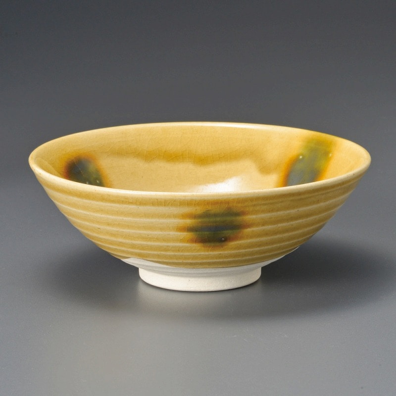 金正陶器 黄瀬戸平茶碗 1個(ご注文単位1個)【直送品】