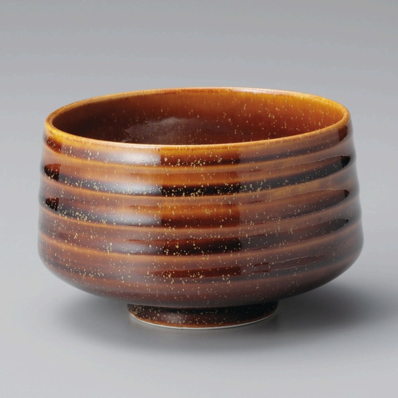 金正陶器 アメ結晶抹茶碗 1個(ご注文単位1個)【直送品】