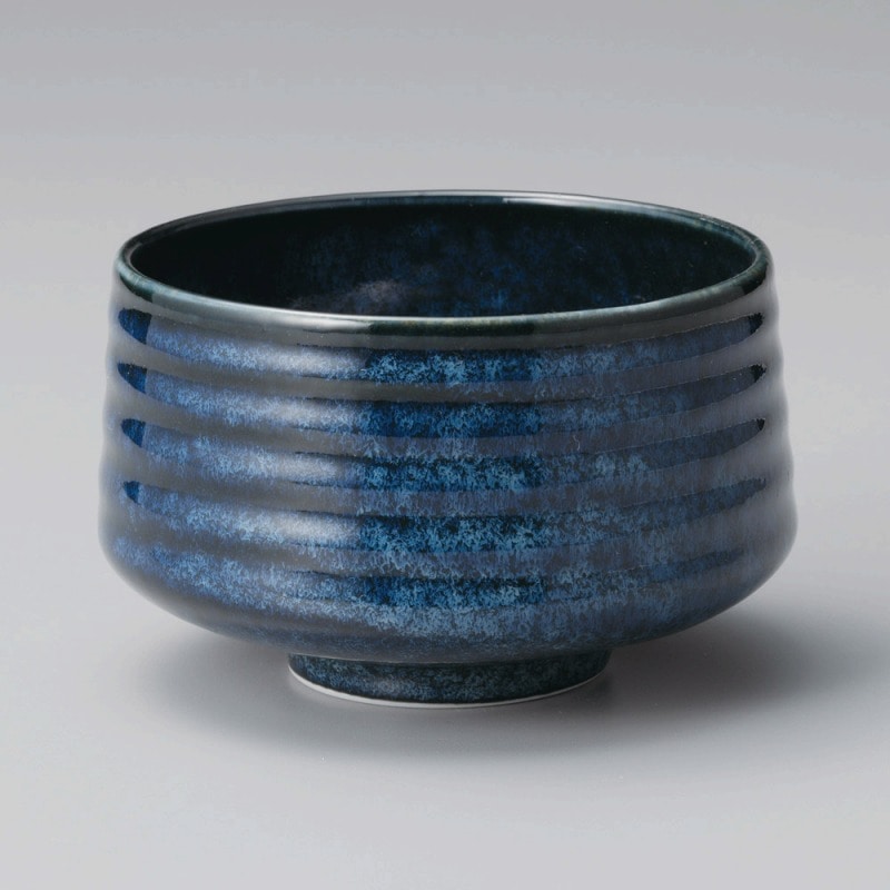 金正陶器 ルリ結晶抹茶碗 1個(ご注文単位1個)【直送品】