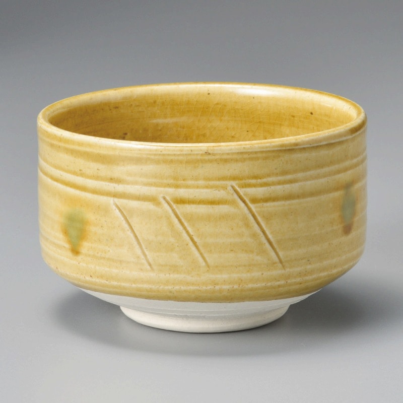 金正陶器 黄瀬戸抹茶碗 1個(ご注文単位1個)【直送品】