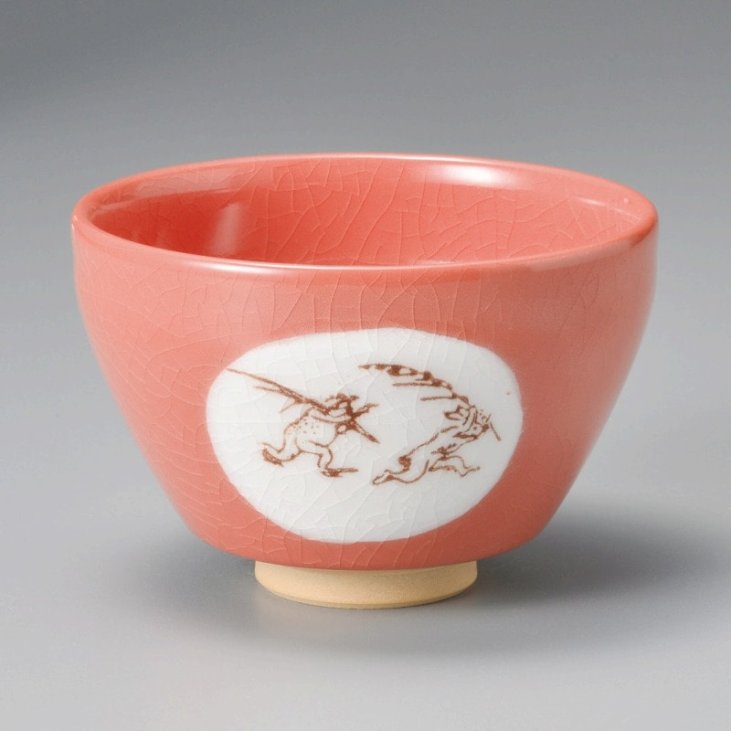 金正陶器 赤鳥獣戯画抹茶碗 1個(ご注文単位1個)【直送品】
