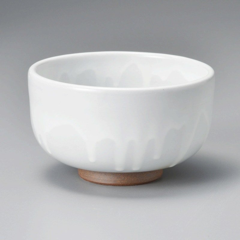 金正陶器 化粧粉引切立茶碗 1個(ご注文単位1個)【直送品】
