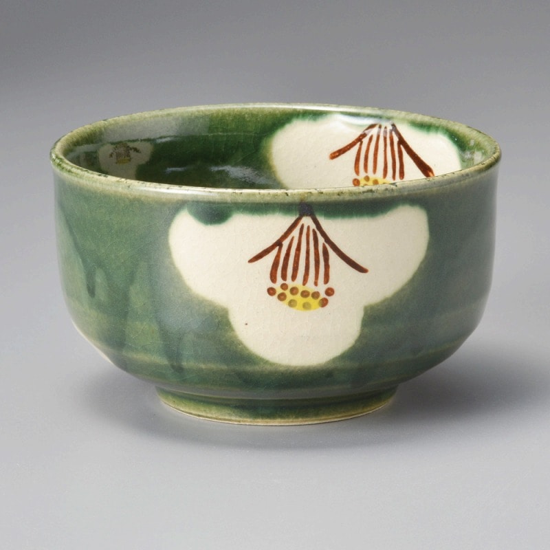 金正陶器 織部梅抹茶碗 1個(ご注文単位1個)【直送品】