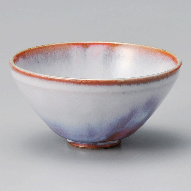 金正陶器 うす萩ピンク夏目抹茶碗 1個(ご注文単位1個)【直送品】