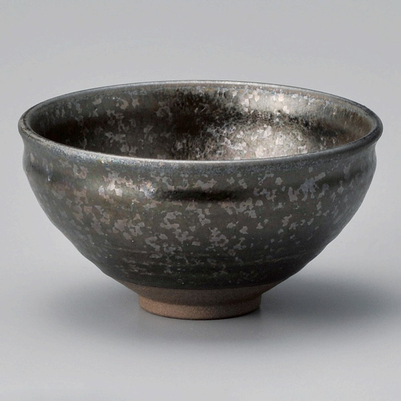 金正陶器 鉄結晶京型抹茶碗 1個(ご注文単位1個)【直送品】