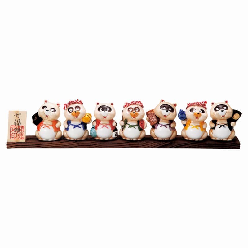 金正陶器 七福狸開運板付き 1個(ご注文単位1個)【直送品】