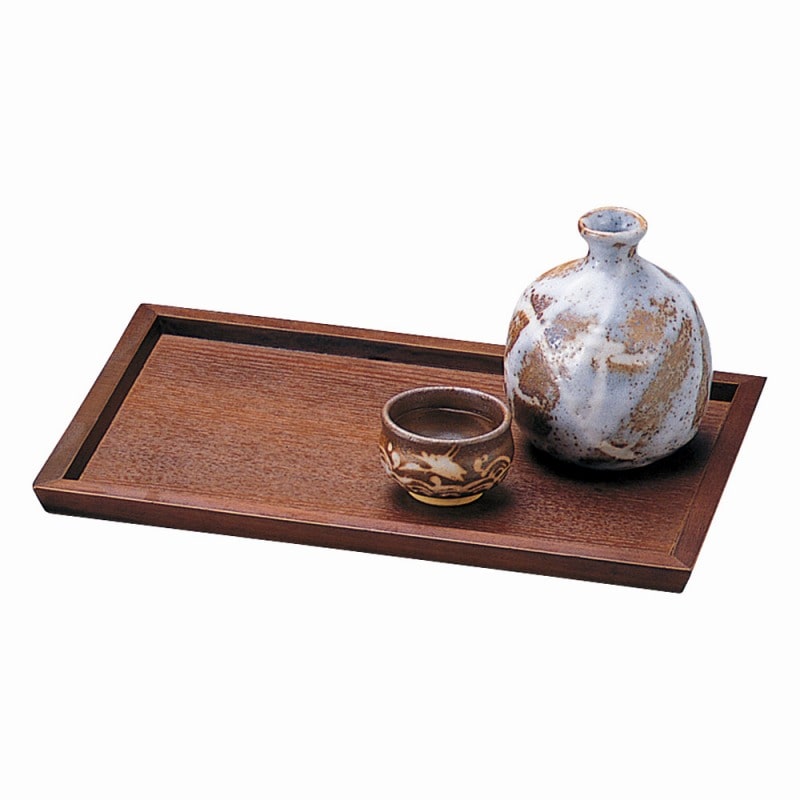 金正陶器 Hiブラウン(長角)どんぶりトレイ 1個(ご注文単位1個)【直送品】