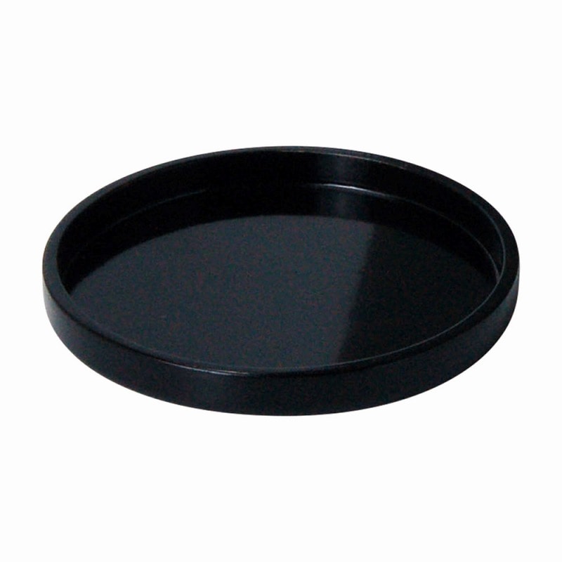 金正陶器 木製わっぱ丸トレイカシュー黒塗 φ12 1個(ご注文単位1個)【直送品】