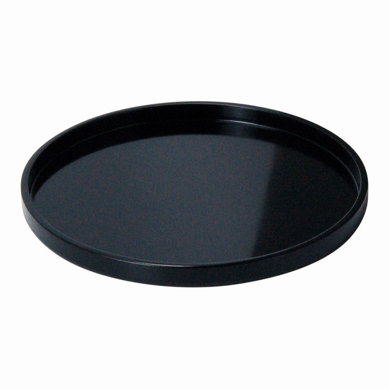 金正陶器 木製わっぱ丸トレイカシュー黒塗 φ18 1個(ご注文単位1個)【直送品】