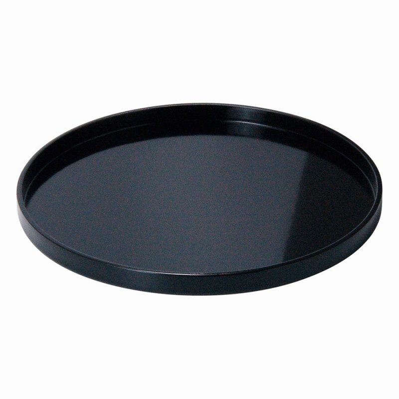 金正陶器 木製わっぱ丸トレイカシュー黒塗 φ24 1個(ご注文単位1個)【直送品】