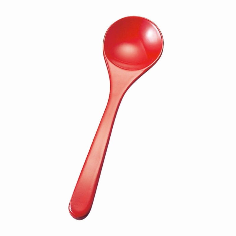 金正陶器 本漆雑炊スプーン朱 1個(ご注文単位1個)【直送品】