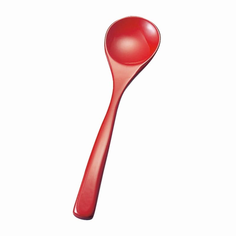 金正陶器 本漆朝粥スプーン朱 1個(ご注文単位1個)【直送品】
