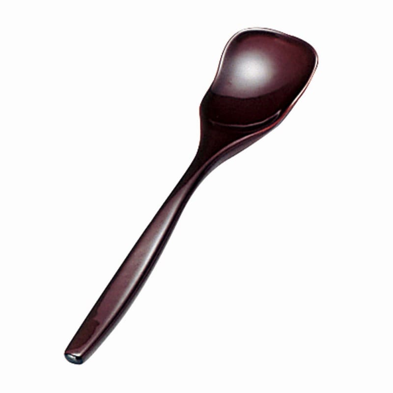 金正陶器 本漆アイスクリームスプーン(溜) 1個(ご注文単位1個)【直送品】