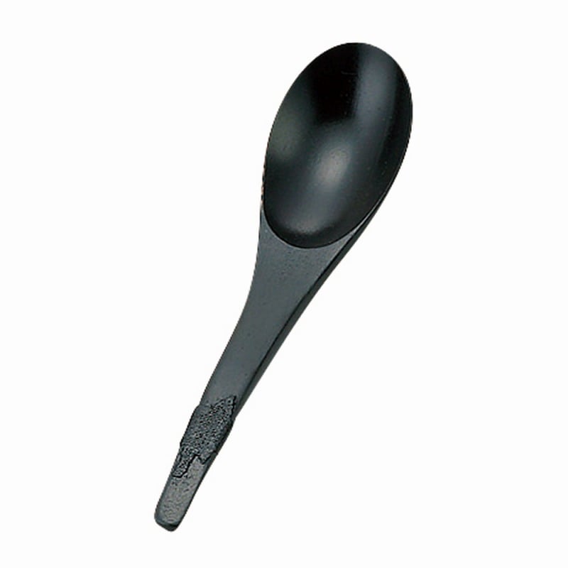 金正陶器 木製レンゲ黒 1個(ご注文単位1個)【直送品】