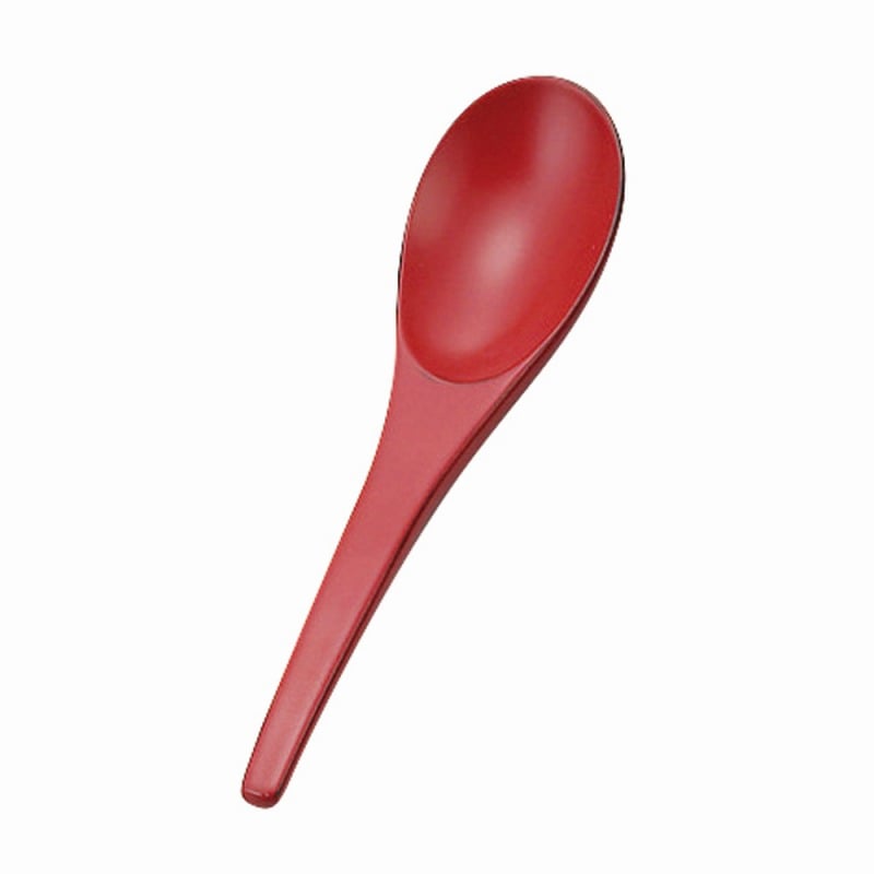 金正陶器 木製レンゲ朱 1個(ご注文単位1個)【直送品】