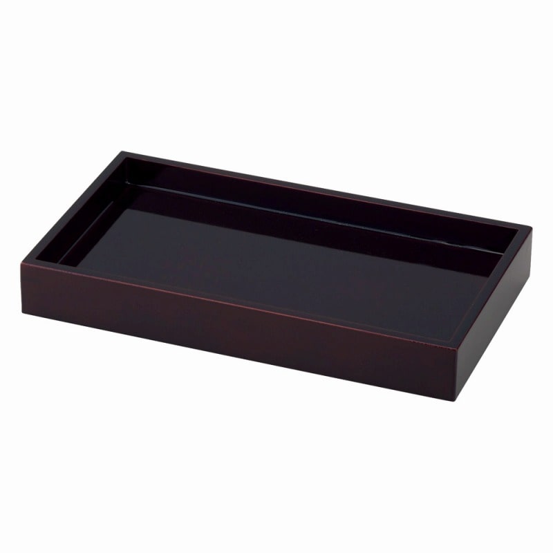 金正陶器 創・長角盛皿(溜塗) 1個(ご注文単位1個)【直送品】