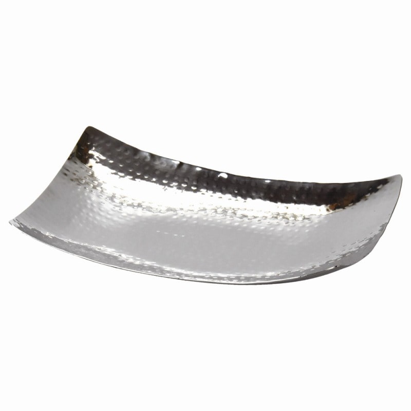 金正陶器 ステンレス槌目吹上長角皿(大) 1個(ご注文単位1個)【直送品】