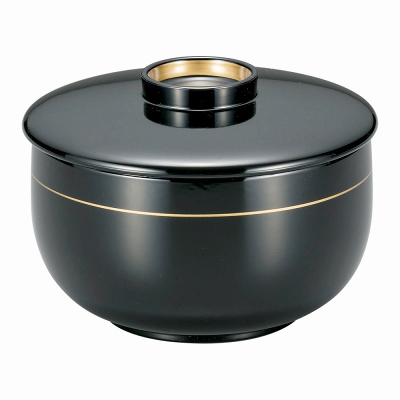 金正陶器 総黒金帯ホテイ椀 1個(ご注文単位1個)【直送品】