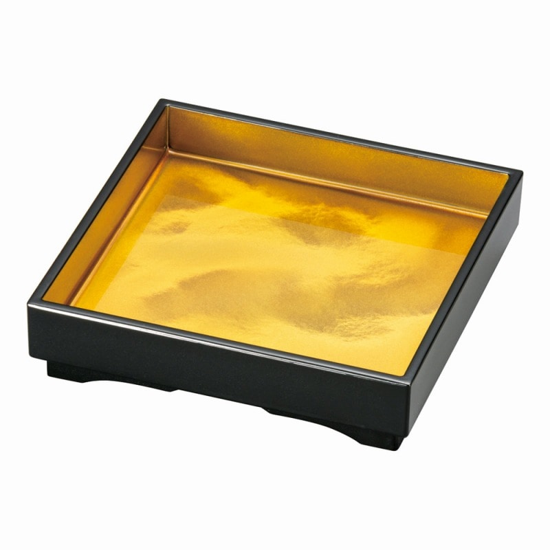 金正陶器 金瑞雲裏黒 角盛器6寸 1個(ご注文単位1個)【直送品】