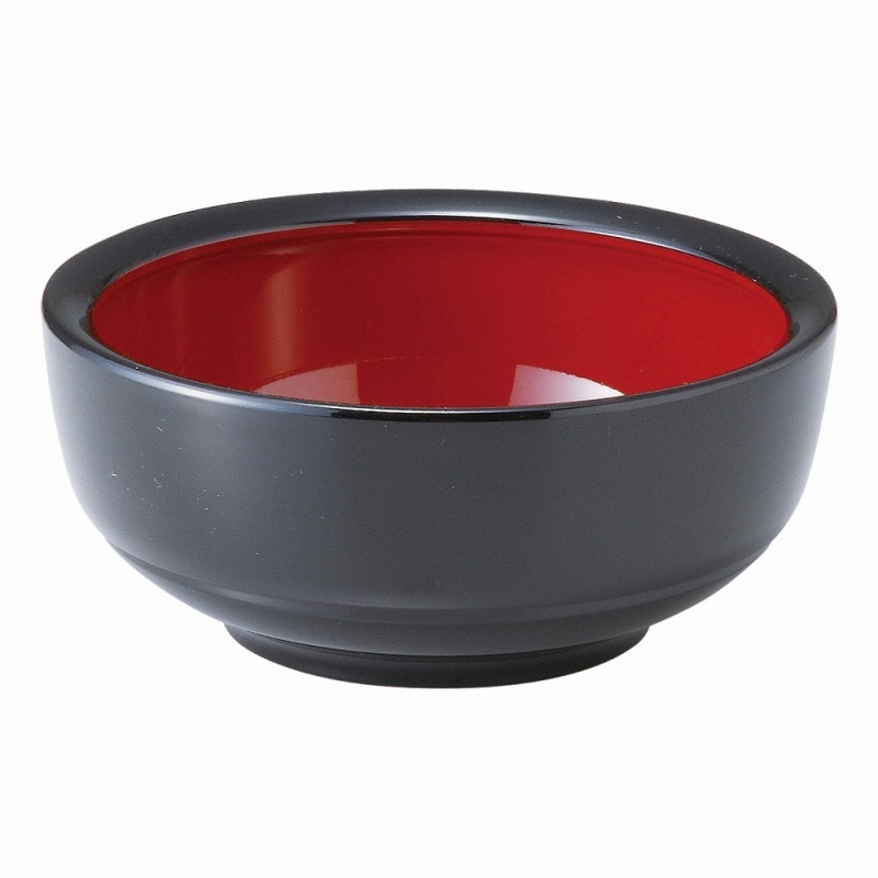 金正陶器 [A]五平鉢 黒内朱天黒5.5寸 1個（ご注文単位1個）【直送品】