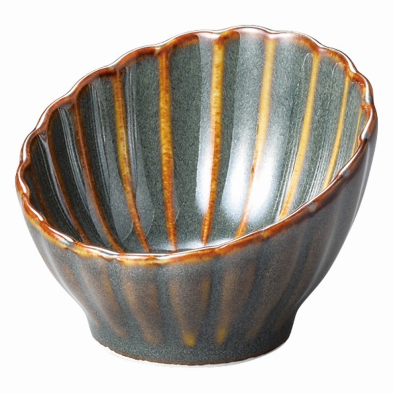 金正陶器 かすみ山藍 7cm斜め小鉢 1個(ご注文単位1個)【直送品】