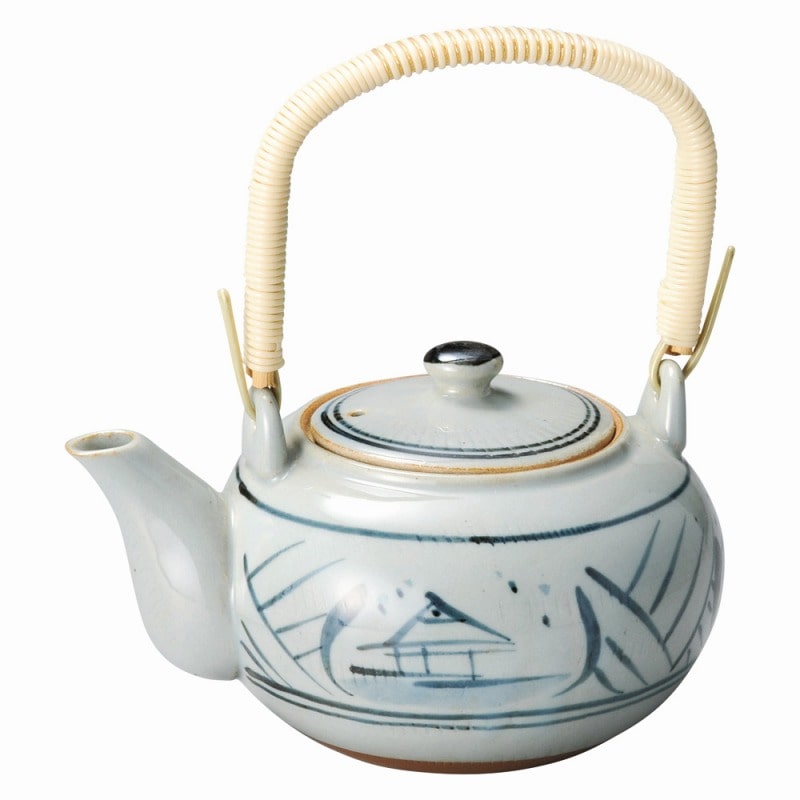 金正陶器 トチリ山水 4号土瓶 1個(ご注文単位1個)【直送品】