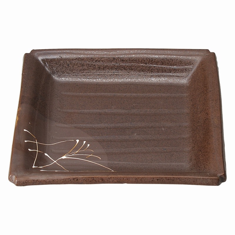 金正陶器 南蛮ススキ 正角大皿 1個(ご注文単位1個)【直送品】