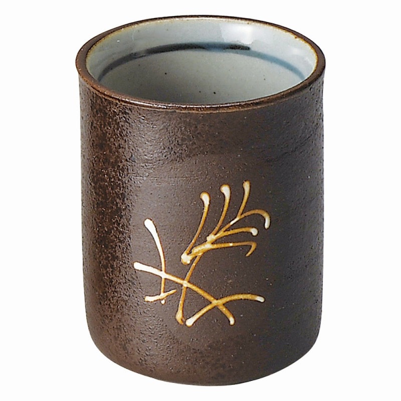 金正陶器 南蛮ススキ 丸長湯呑 1個(ご注文単位1個)【直送品】