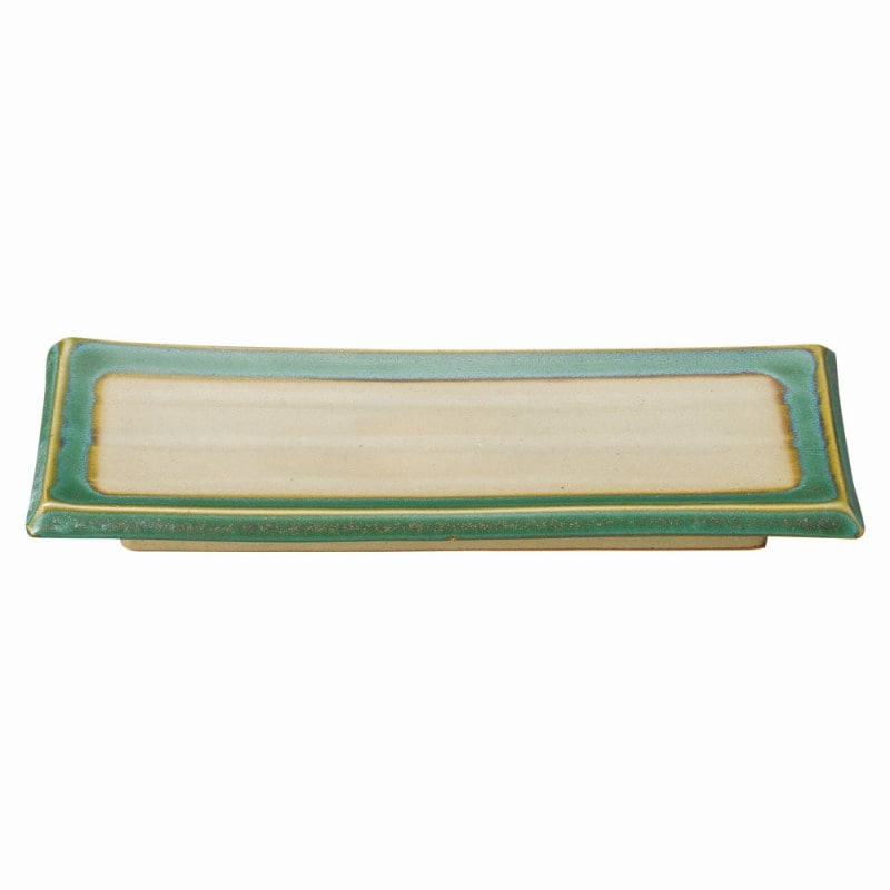 金正陶器 グリーン益子 付出皿 1個(ご注文単位1個)【直送品】