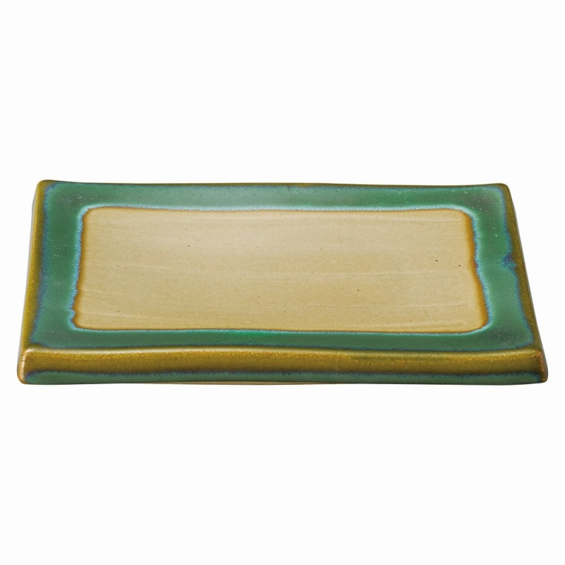 金正陶器 グリーン益子 焼物皿 1個(ご注文単位1個)【直送品】