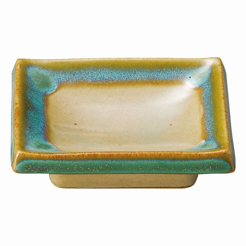 金正陶器 グリーン益子 長角千代口 1個(ご注文単位1個)【直送品】