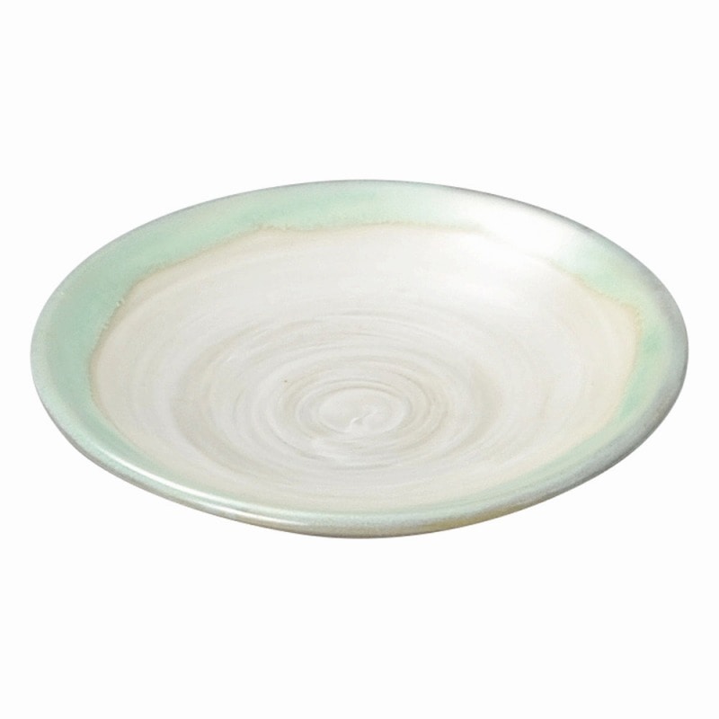 金正陶器 緑水 丸3.5皿 1個(ご注文単位1個)【直送品】