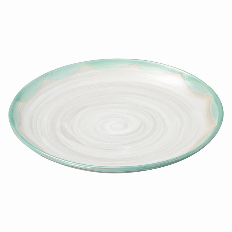 金正陶器 緑水 丸10.0皿 1個(ご注文単位1個)【直送品】
