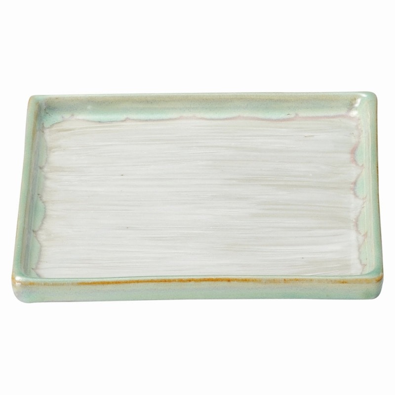 金正陶器 緑水 正角7.0皿 1個(ご注文単位1個)【直送品】